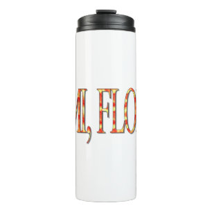 Miami, Florida - Yellow/Orange Thermal Tumbler