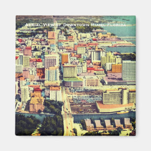 Miami from 1960's (Downtown, Brickell) Florida Magnet