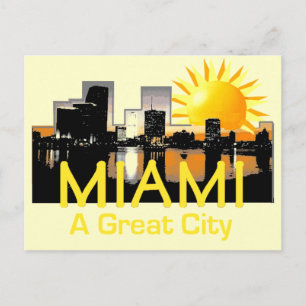 MIAMI Great City Postcard