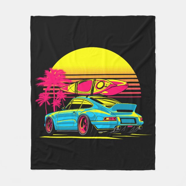 MIAMI GT SUMMER VIBES FLEECE BLANKET (Front)