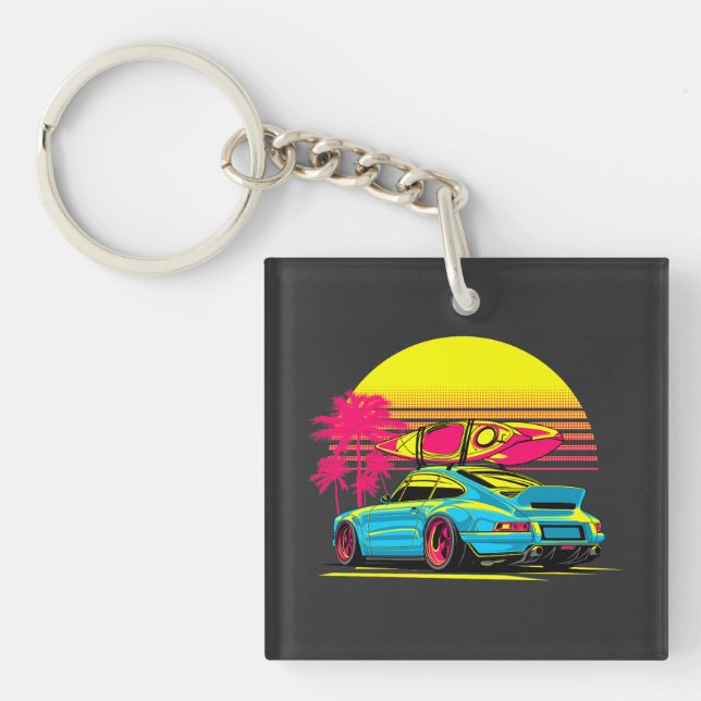 MIAMI GT SUMMER VIBES KEY RING (Front)