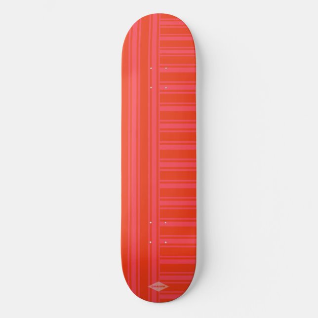 Miami Heat Stripe HAMbWG Skateboard (Front)