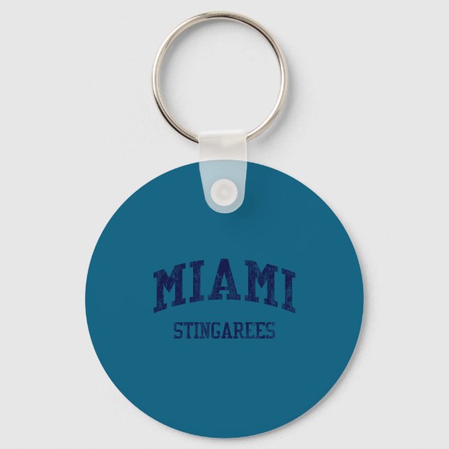 Miami High School Hs Miami Artwork Key Ring (Front)