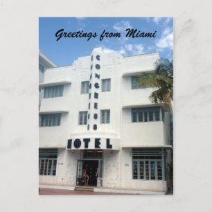 miami hotel postcard