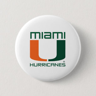 Miami Hurricanes 6 Cm Round Badge