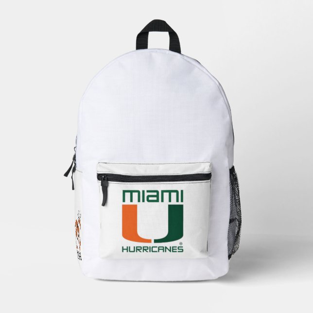 Miami Hurricanes Printed Backpack (Front)