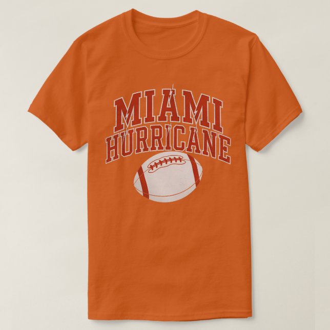 MIAMI HURRICCANE BALL MIAMI TShirt (Design Front)