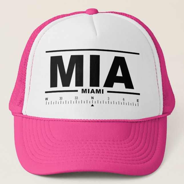 Miami International Airport MIA Trucker Hat (Front)