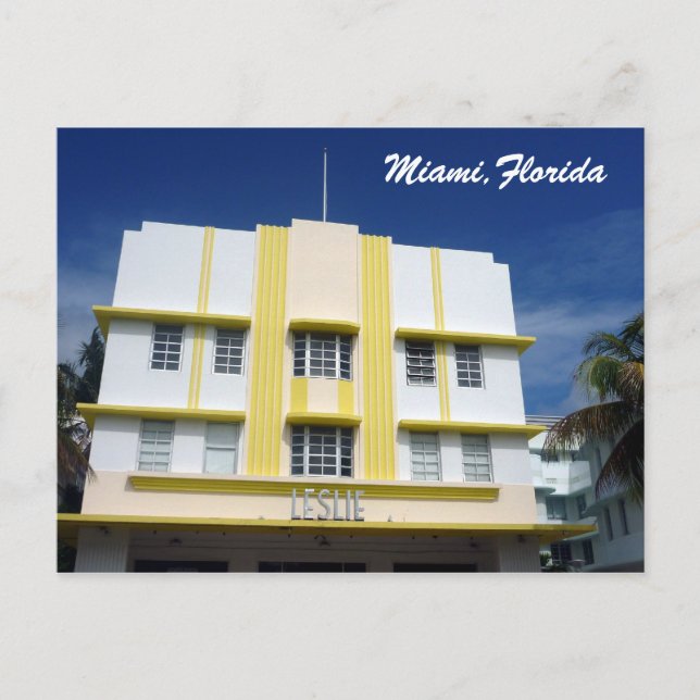 miami leslie postcard (Front)