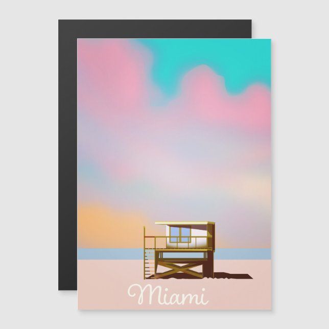Miami Lifeguard Travel poster (Front/Back)