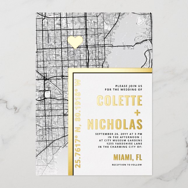 Miami Love Locator | City Themed Wedding (Front)