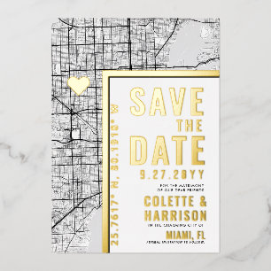 Miami Love Locator   Wedding Save the Date