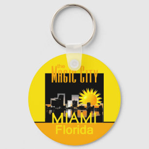 MIAMI Magic City Keychain