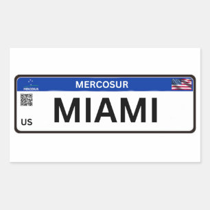 Miami Mercosur Rectangular Sticker