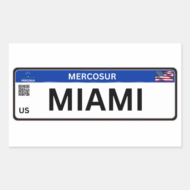 Miami Mercosur Rectangular Sticker (Front)