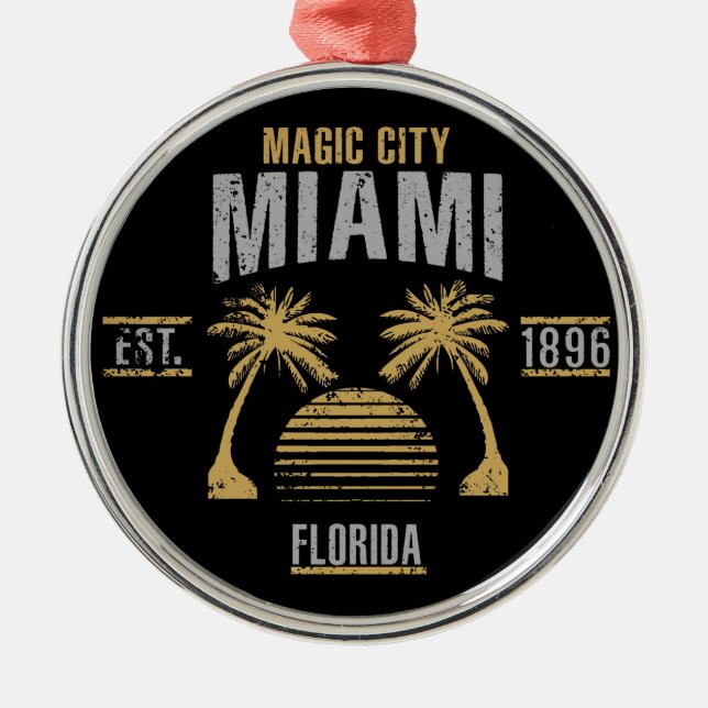 Miami Metal Tree Decoration (Front)