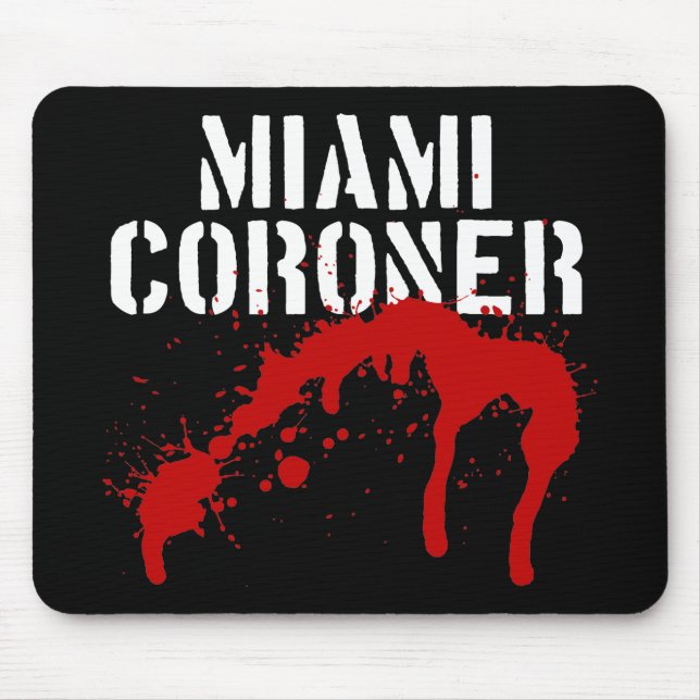 Miami Metro PD Coroner Mouse Mat (Front)