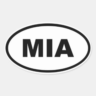 Miami MIA Oval Sticker