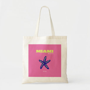 Miami, Miami Beach, Pink Tote Bag