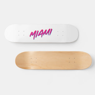 Miami Neon Colours New Retro Style Minimalism Skateboard