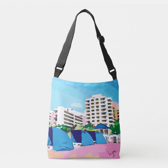 Miami, New York Double Sided Cool Tote Bag (Front)