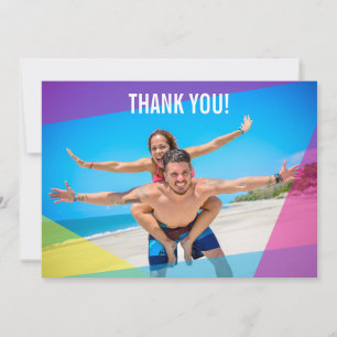 Miami Nights Photo Thank You Card