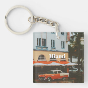 Miami Ocean Drive Travel Souvenir Key Ring