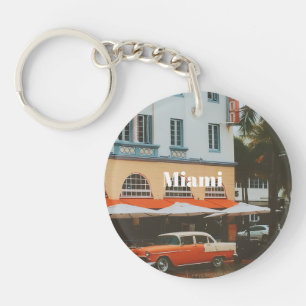 Miami Ocean Drive Travel Souvenir Key Ring