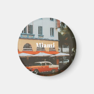 Miami Ocean Drive  Travel Souvenir Magnet