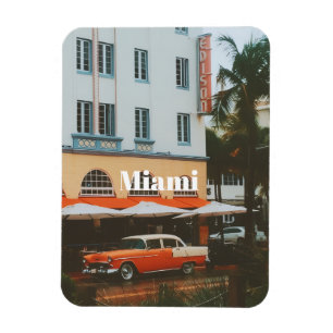 Miami Ocean Drive  Travel Souvenir Magnet