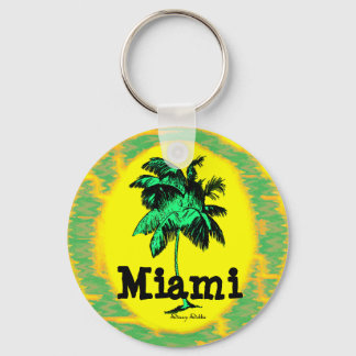 Miami Palm Tree key chain