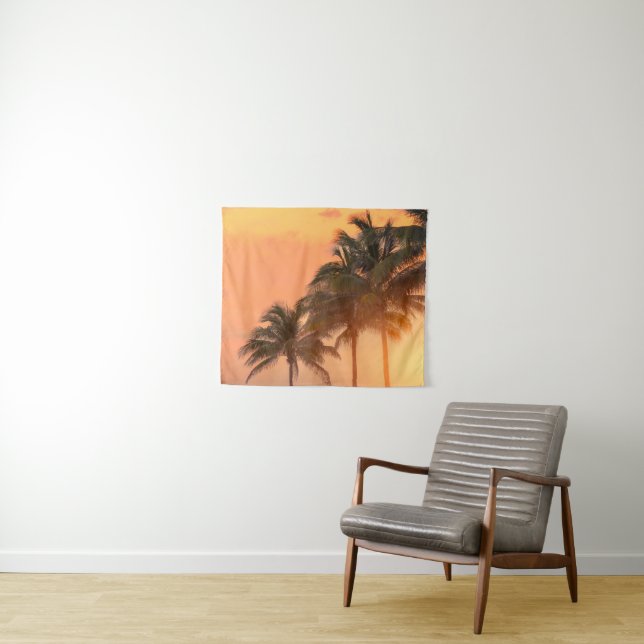Miami Palms Tapestry (In Situ (Horizontal))