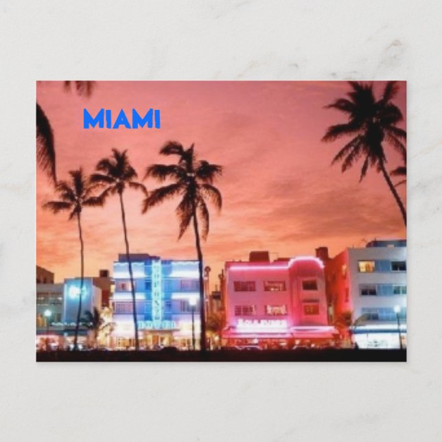 MIAMI POSTCARD (Front)