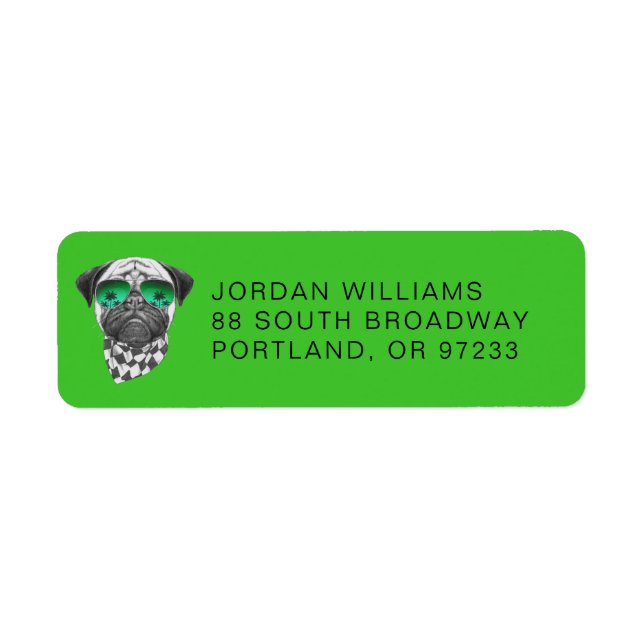 Miami Pug | Add Your Name (Front)