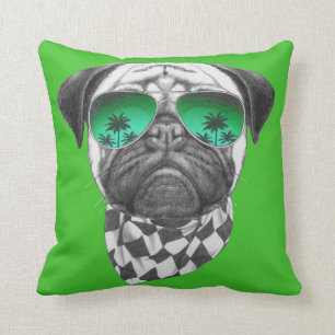 Miami Pug Cushion