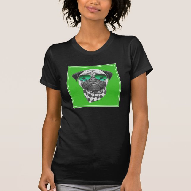 Miami Pug T-Shirt (Front)