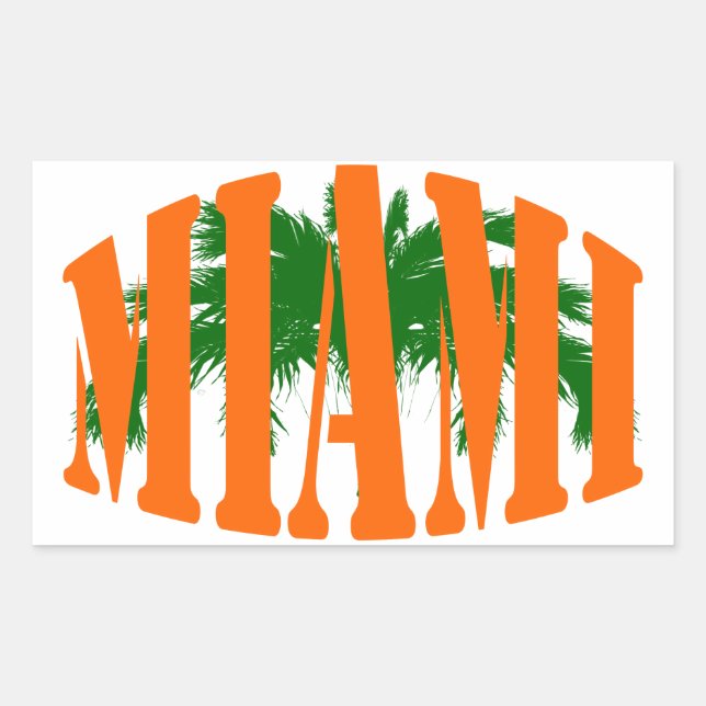 Miami Rectangular Sticker (Front)