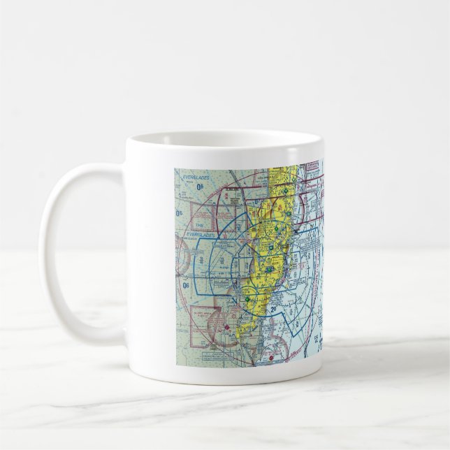 Miami Sectional Chart   Coffee Mug (Left)
