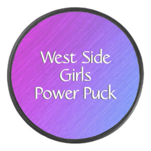 Miami Shine Custom Text Hockey Puck