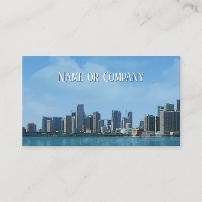 Miami Skyline Business Card (Front)