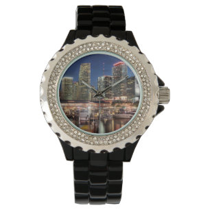 Miami skyline city in Florida Watch