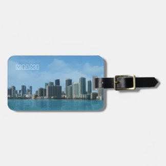 Miami Skyline Luggage Tag