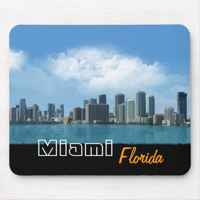 Miami Skyline Mouse Mat (Front)