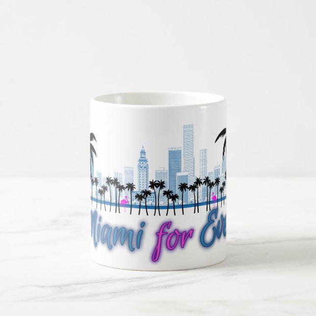 Miami Skyline Neon Mug (Center)