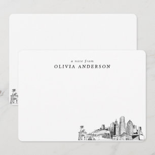 Miami Skyline Personalised Note Cards