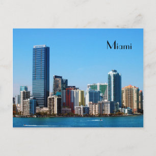 Miami skyline - Post card