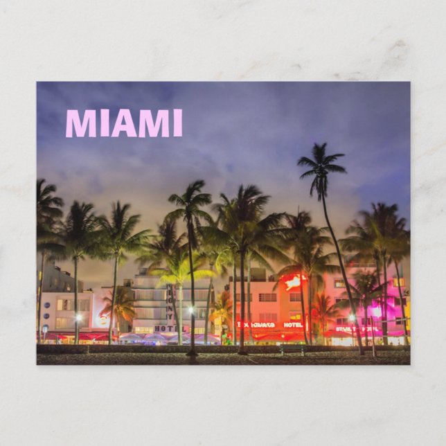 MIAMI SKYLINE POSTCARD (Front)