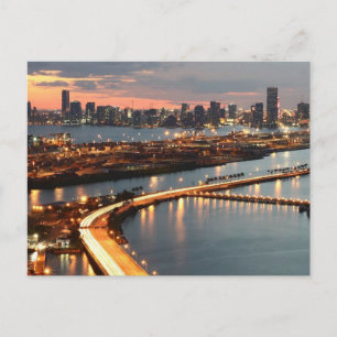Miami Skyline Postcard