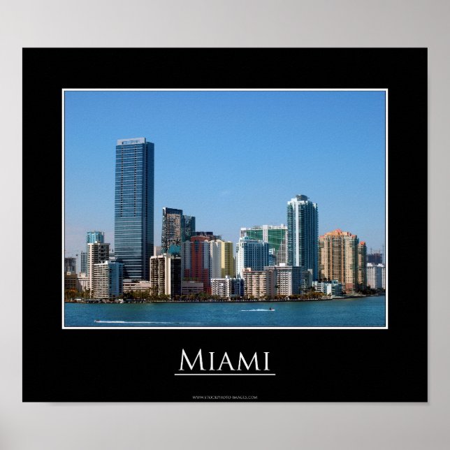 Miami Skyline Poster (Front)