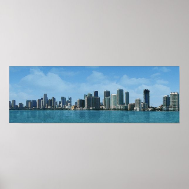Miami Skyline Poster (Front)